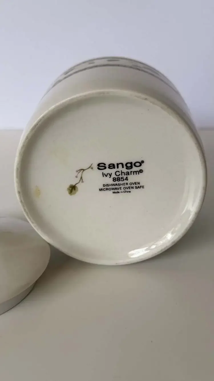 Sango Ivy Charm 8854 Sugar Bowl with Lid